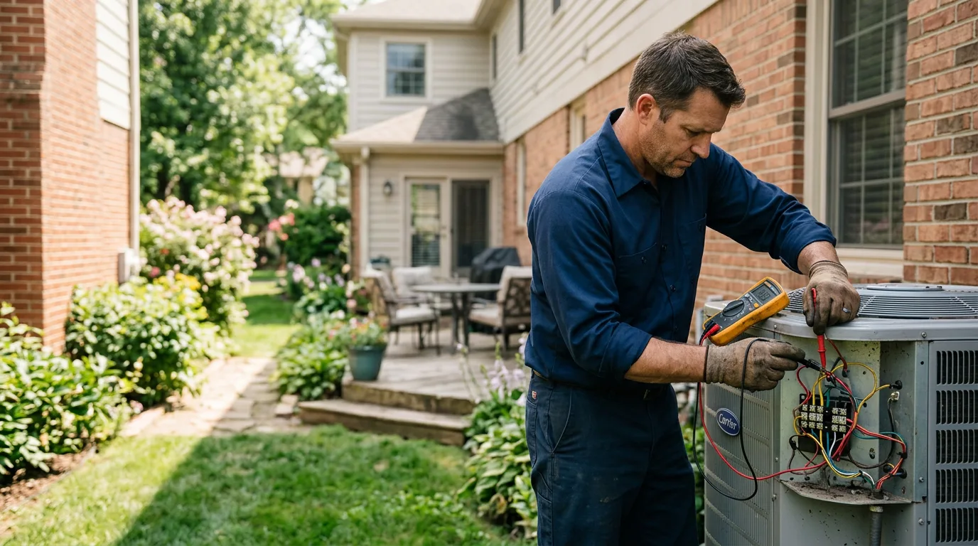 HVAC technician working near Trout Creek, MI